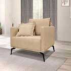 Poltrona Lazio Linho Dourada