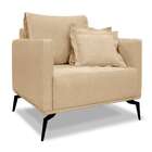 Poltrona Lazio Linho Dourada