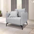 Poltrona Lazio Linho Grigio