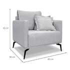 Poltrona Lazio Linho Grigio