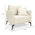 Poltrona Lazio Linho Natural