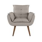 Poltrona Leandro Linho Cru