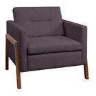 Poltrona Leopoldina Tramada Cinza Escuro