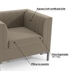 Poltrona Liana Com Tecido Suede - Café