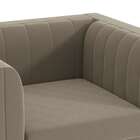 Poltrona Liana Com Tecido Suede - Café