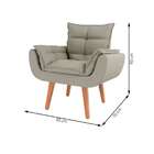 Poltrona Lidi Linho Cru