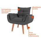 Poltrona Lidi Linho Grafite