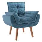 Poltrona Lidi Suede Azul Jeans