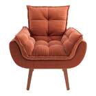 Poltrona Lidi Suede Terracota