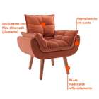 Poltrona Lidi Suede Terracota