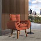 Poltrona Lidi Suede Terracota