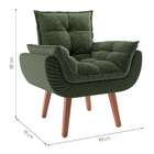 Poltrona Lidi Suede Verde