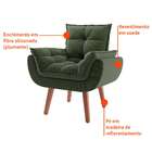 Poltrona Lidi Suede Verde