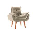 Poltrona Lidi Veludo Bege