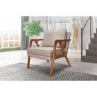 Poltrona Lier Linho  Areia