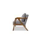 Poltrona Lier Linho  Cinza