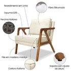 Poltrona Lier Linho  Natural