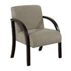 Poltrona Ligia Suede Chocolate E Mel