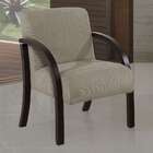 Poltrona Ligia Suede Chocolate E Mel