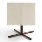 Poltrona Lila Base Xis Giratória B-309 Veludo Bege - Domi