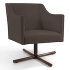 Poltrona Lila Xis B-261 Veludo Marrom