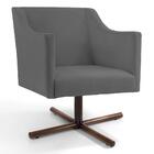 Poltrona Lila Xis B-317 Veludo Cinza