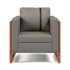 Poltrona Lin Linho Cimento