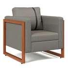 Poltrona Lin Linho Cimento