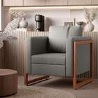 Poltrona Lin Linho Cimento