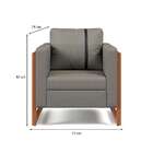 Poltrona Lin Linho Cimento