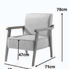 Poltrona Lina Agarb Decor Linho Bege Claro