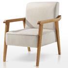 Poltrona Lina Agarb Decor Linho Off