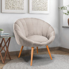 Poltrona Lina Veludo Prata Pés Palito Castanho - D'rossi