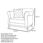 Poltrona Linho Arras Cinza