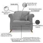 Poltrona Linho Arras Cinza