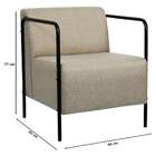 Poltrona Lino Linho Bege