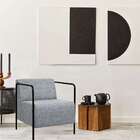 Poltrona Lino Linho Cinza