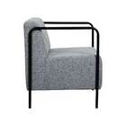 Poltrona Lino Linho Cinza