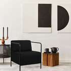 Poltrona Lino Linho Preta