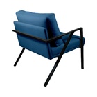 Poltrona Lion Agarb Decor Linho Azul