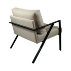 Poltrona Lion Agarb Decor Linho Bege Claro