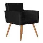 Poltrona Lisboa Suede Preto