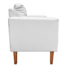 Poltrona Lívia Corino Branco Pés Chanfrado Drossi