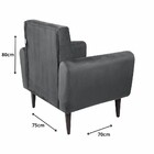 Poltrona Livia Pés Em Madeira Matrix