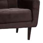 Poltrona Lívia Veludo Marrom
