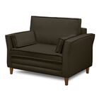 Poltrona Living 105 Cm Martin - Marrom Escuro