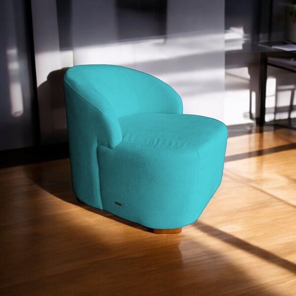 Poltrona Living Sala De Estar Lançamento Azul Turquesa