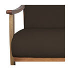 Poltrona Liz Base Madeira Corano  - Amarena Móveis - Marrom