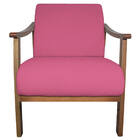 Poltrona Liz Base Madeira Corano  - Amarena Móveis - Pink