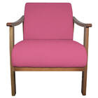 Poltrona Liz Base Madeira Corano  - Doce Sonho Móveis - Pink